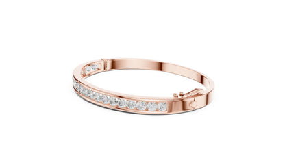 Round Bangle Lab Grown Diamond Bracelet