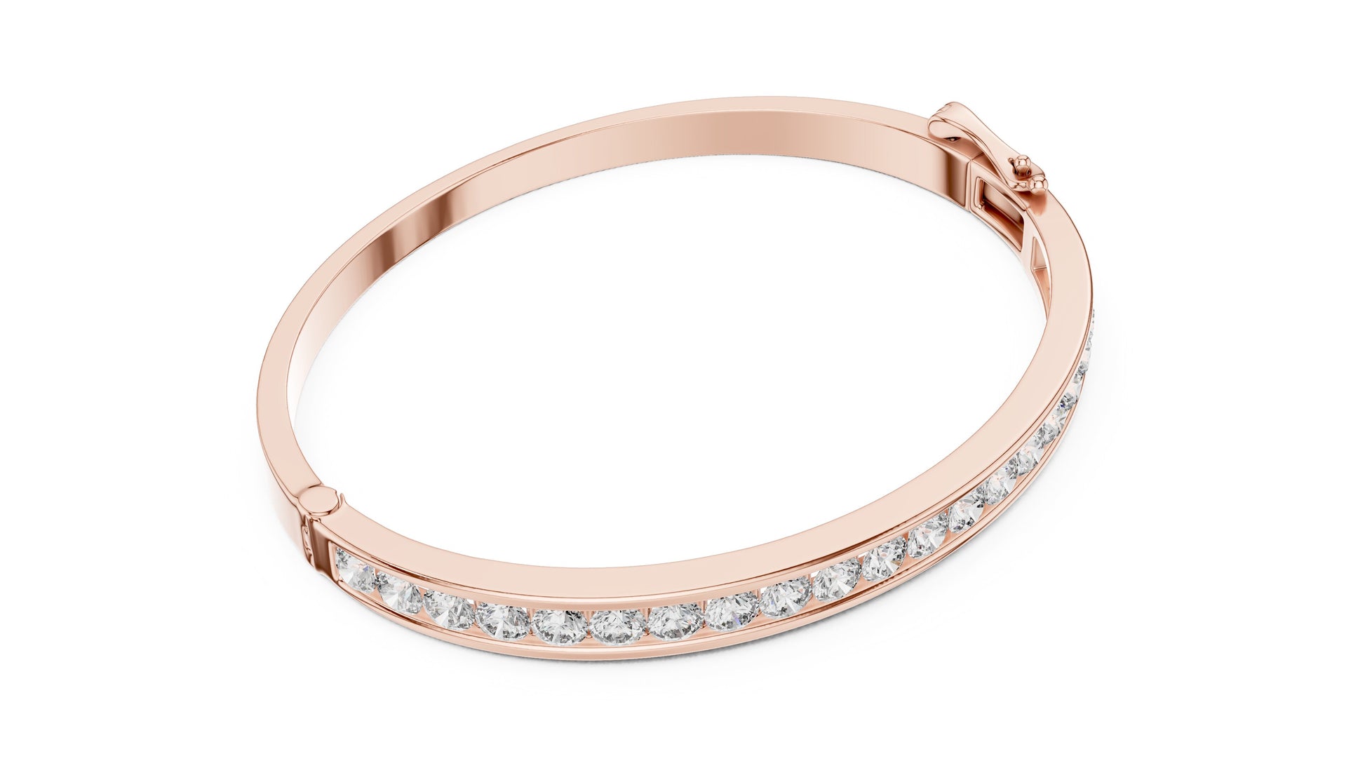 Round Bangle Lab Grown Diamond Bracelet