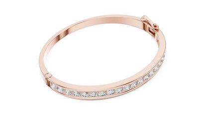 Round Bangle Lab Grown Diamond Bracelet