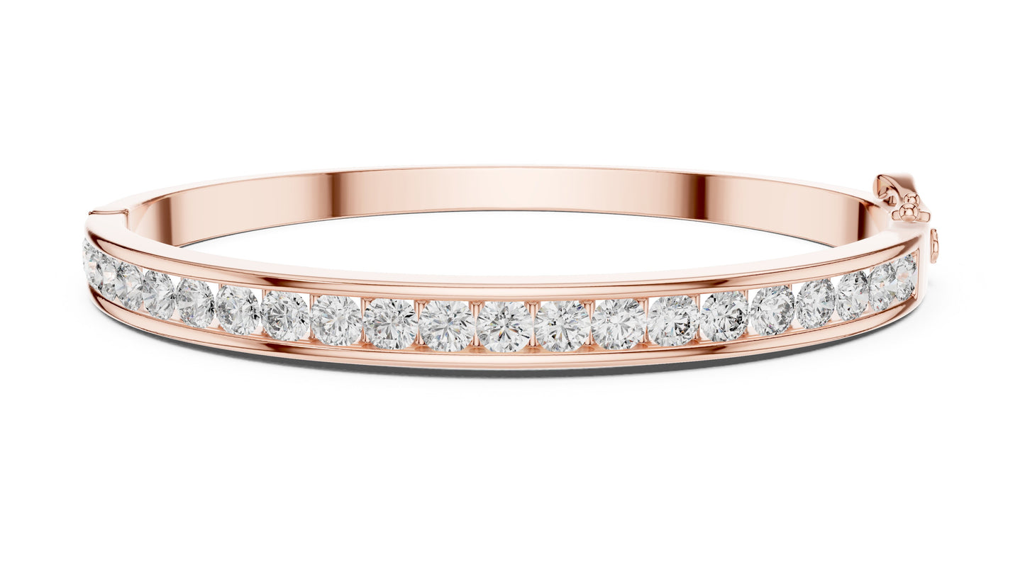 Round Bangle Lab Grown Diamond Bracelet
