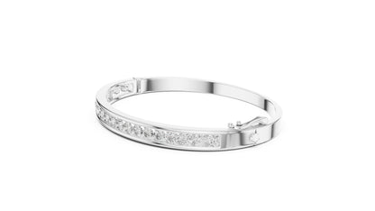 Round Bangle Lab Grown Diamond Bracelet