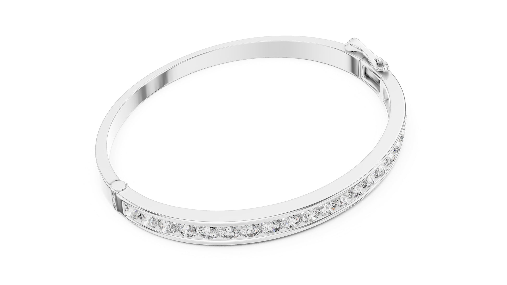 Round Bangle Lab Grown Diamond Bracelet