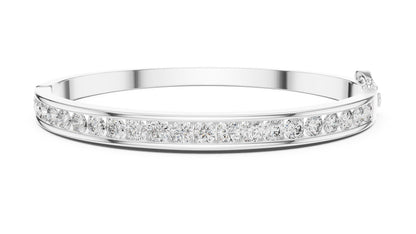 Round Bangle Lab Grown Diamond Bracelet