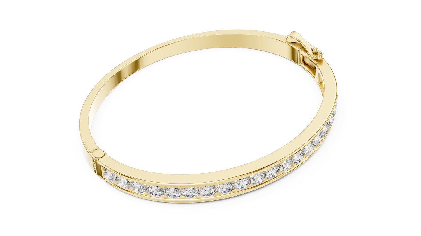 Round Bangle Lab Grown Diamond Bracelet