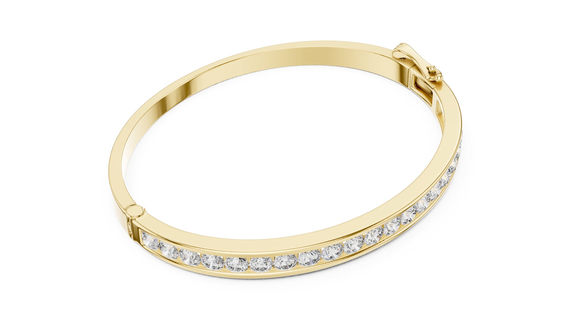 Round Bangle Lab Grown Diamond Bracelet