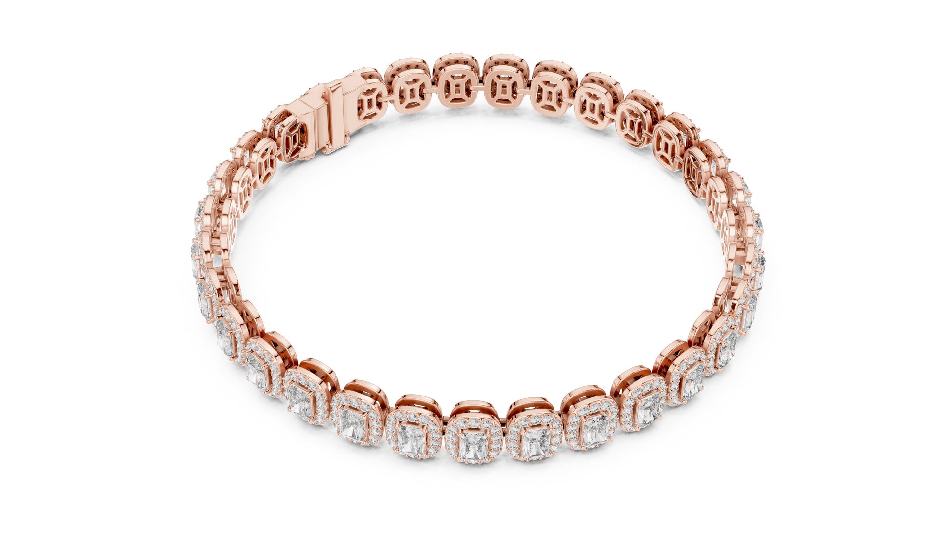 Emerald Tennis Lab Grown Diamond Bracelet