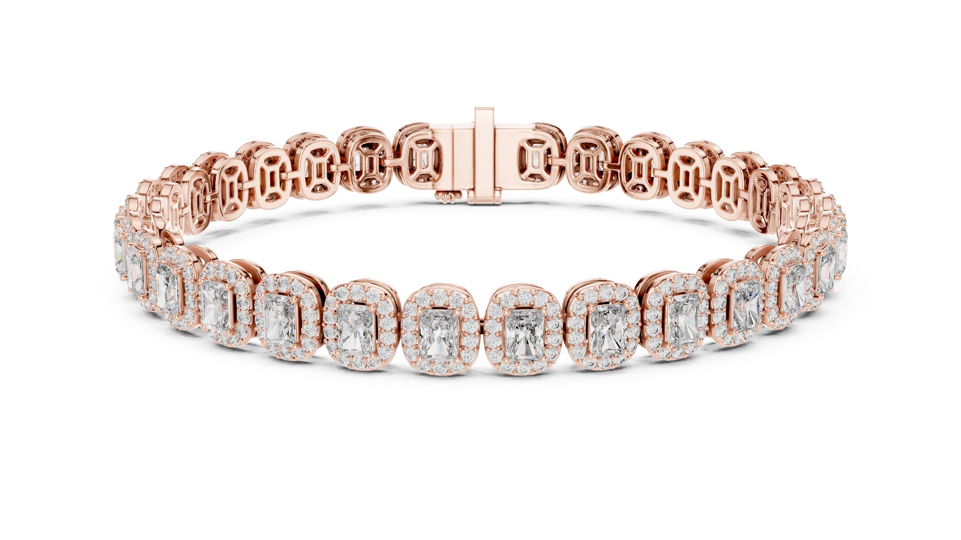 Emerald Tennis Lab Grown Diamond Bracelet