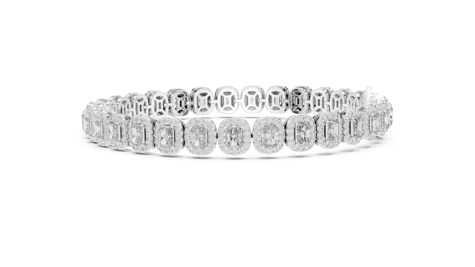 Emerald Tennis Lab Grown Diamond Bracelet