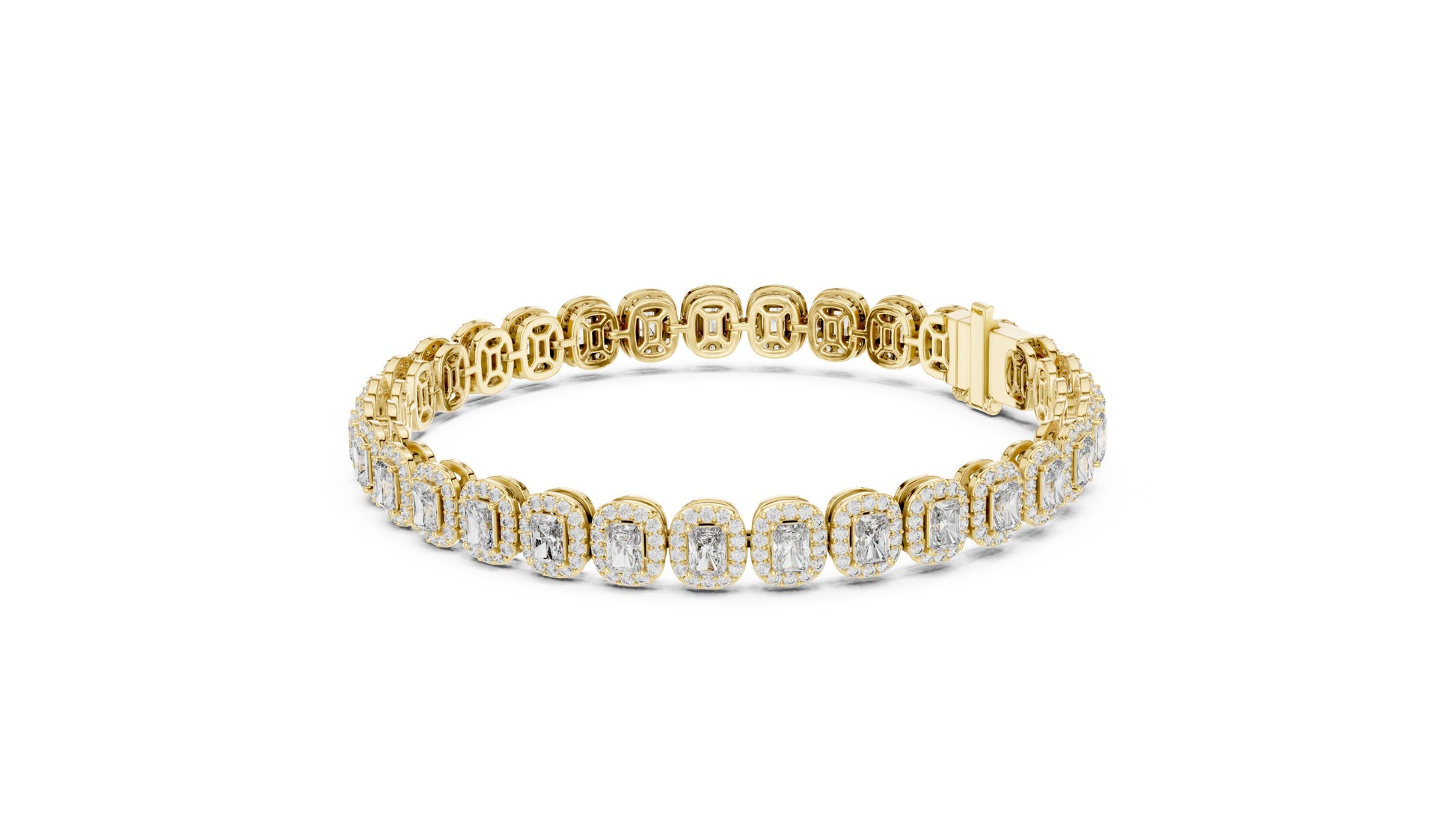 Emerald Tennis Lab Grown Diamond Bracelet