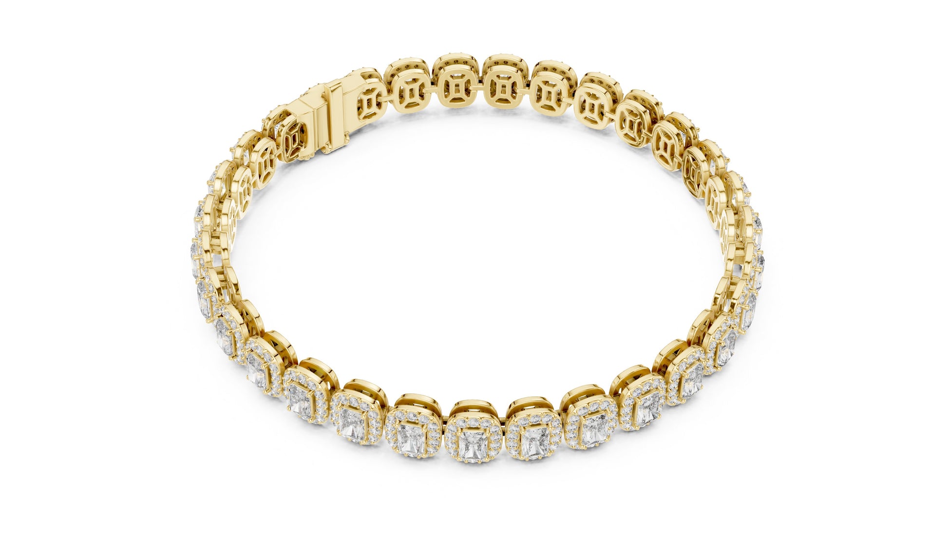 Emerald Tennis Lab Grown Diamond Bracelet