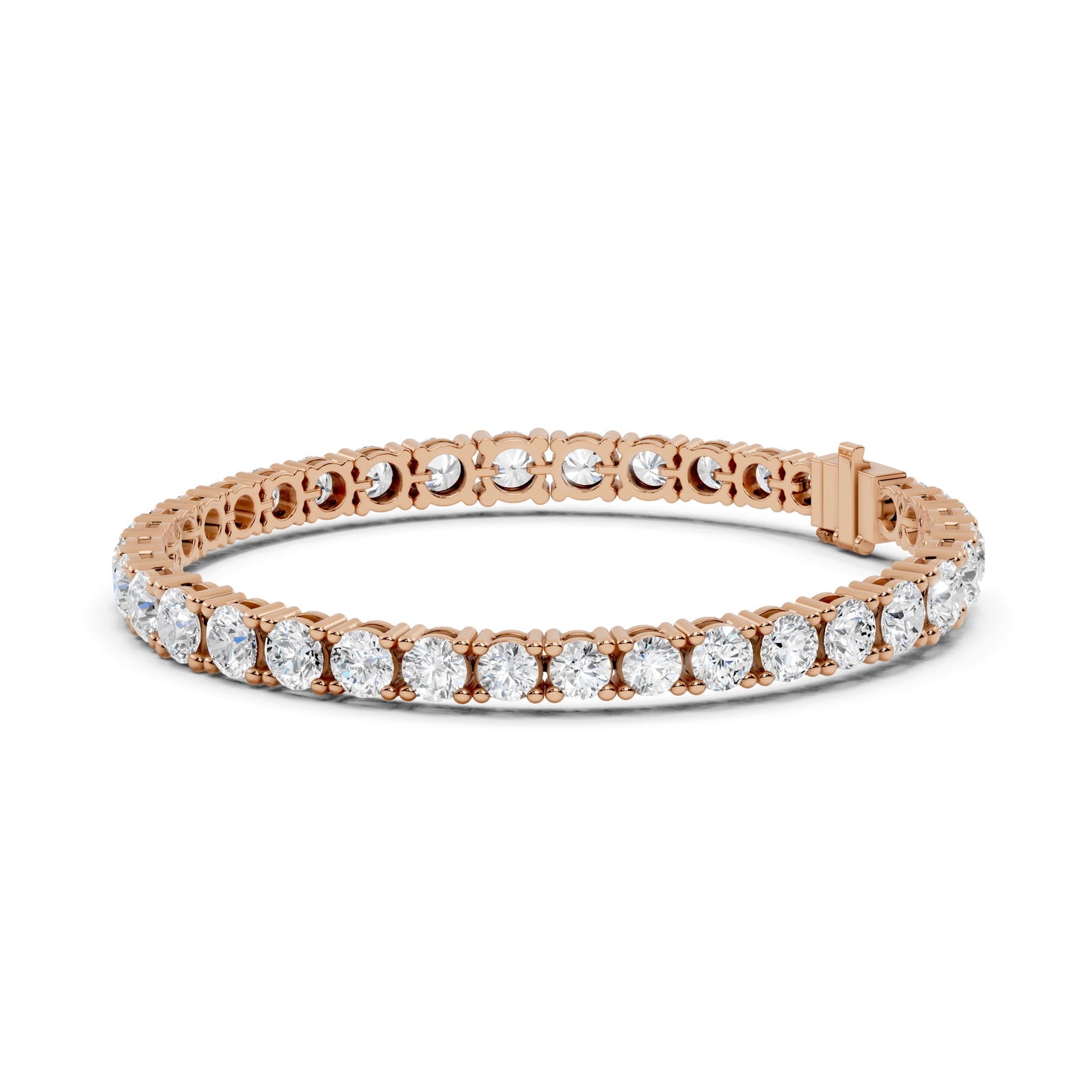 Round Tennis Lab Grown Diamond Bracelet