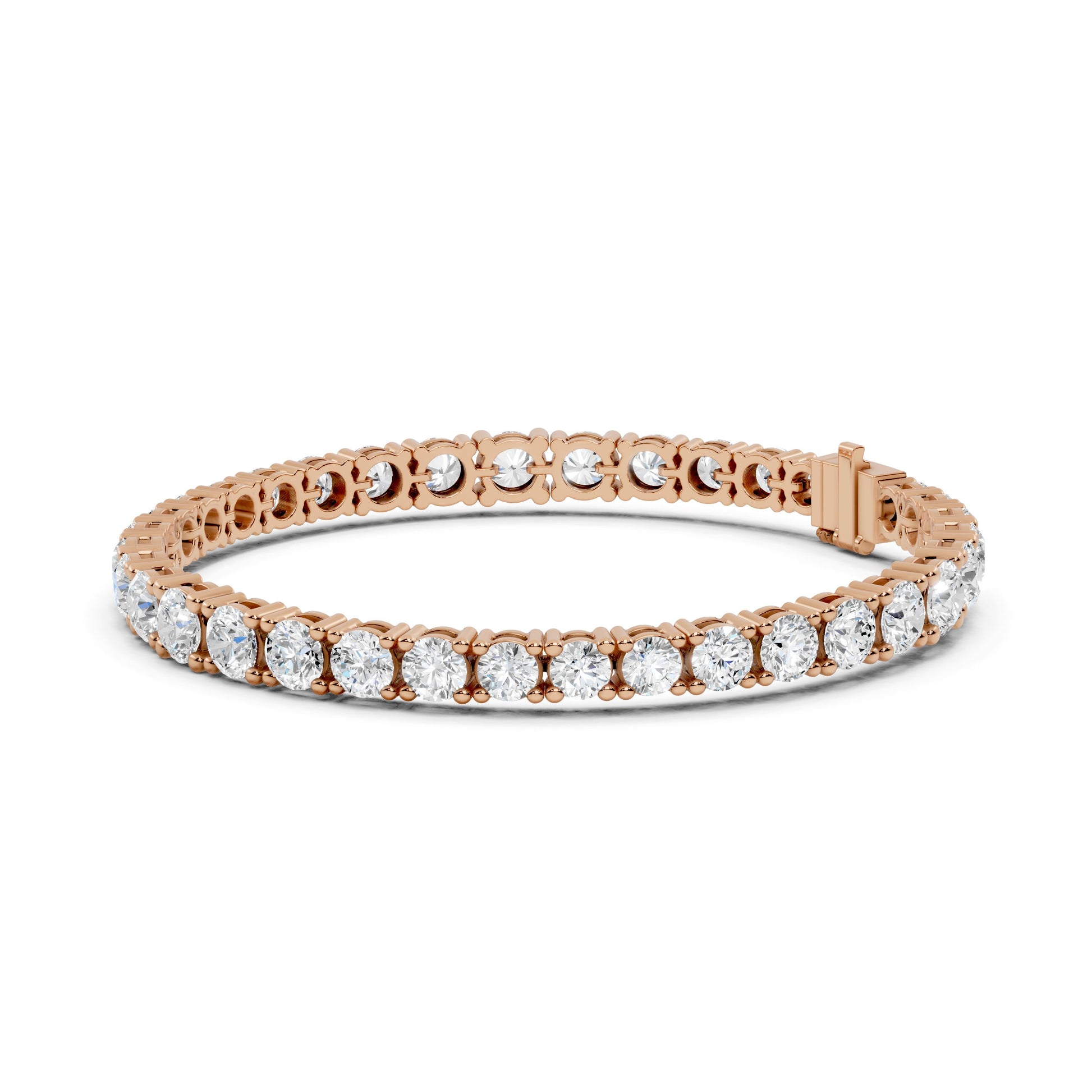 Round Tennis Lab Grown Diamond Bracelet