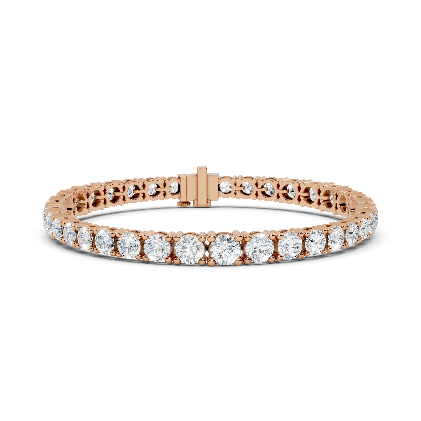 Round Tennis Lab Grown Diamond Bracelet