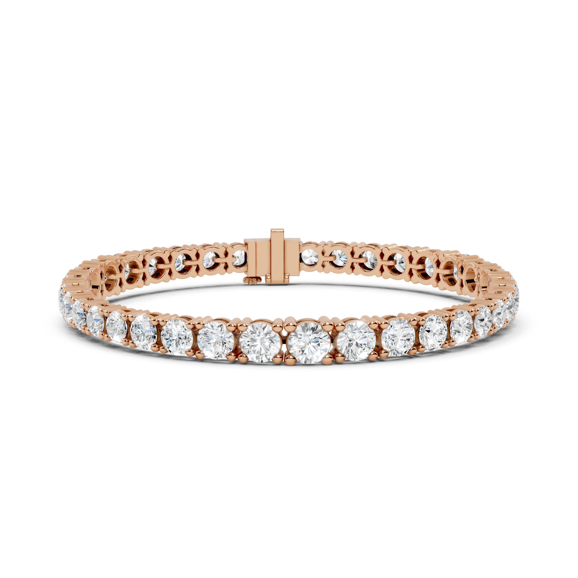 Round Tennis Lab Grown Diamond Bracelet