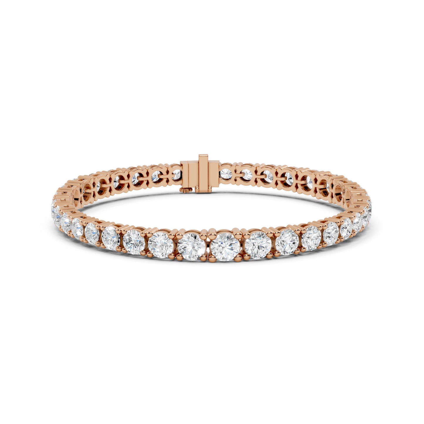 Round Tennis Lab Grown Diamond Bracelet