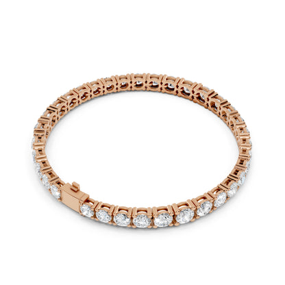Round Tennis Lab Grown Diamond Bracelet
