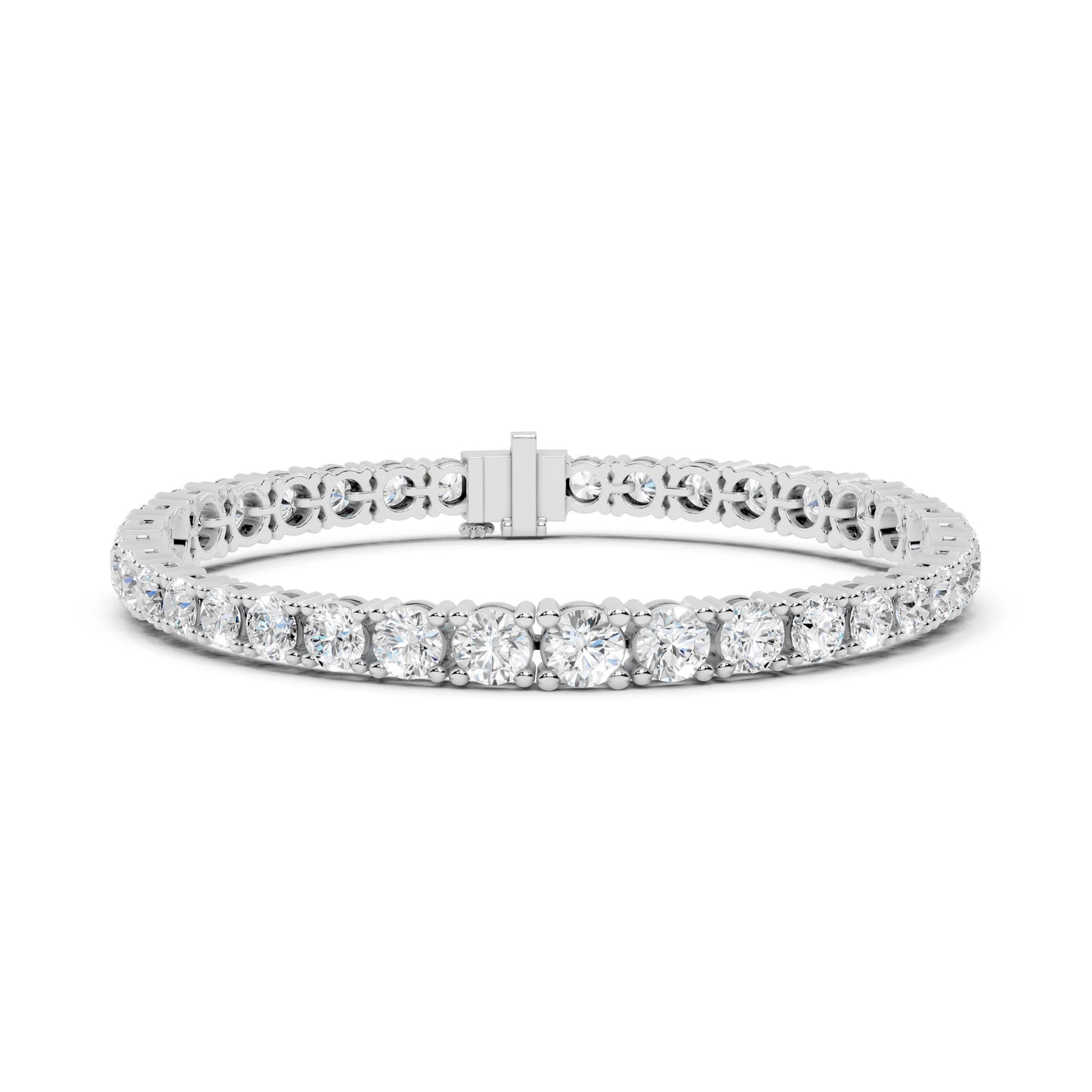 Round Tennis Lab Grown Diamond Bracelet