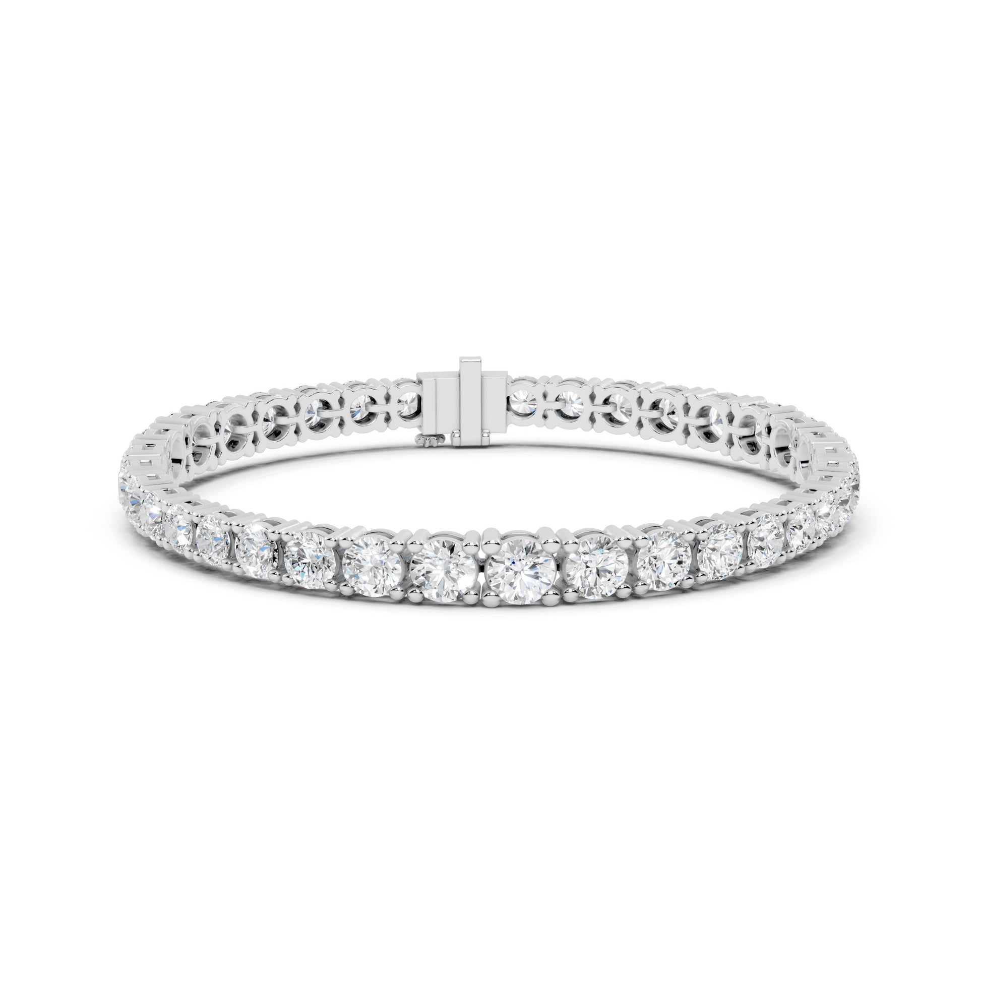 Round Tennis Lab Grown Diamond Bracelet