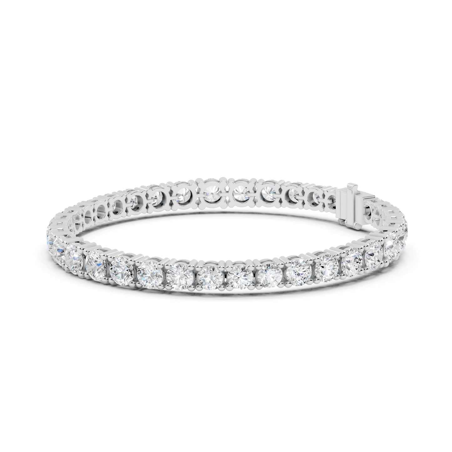 Round Tennis Lab Grown Diamond Bracelet