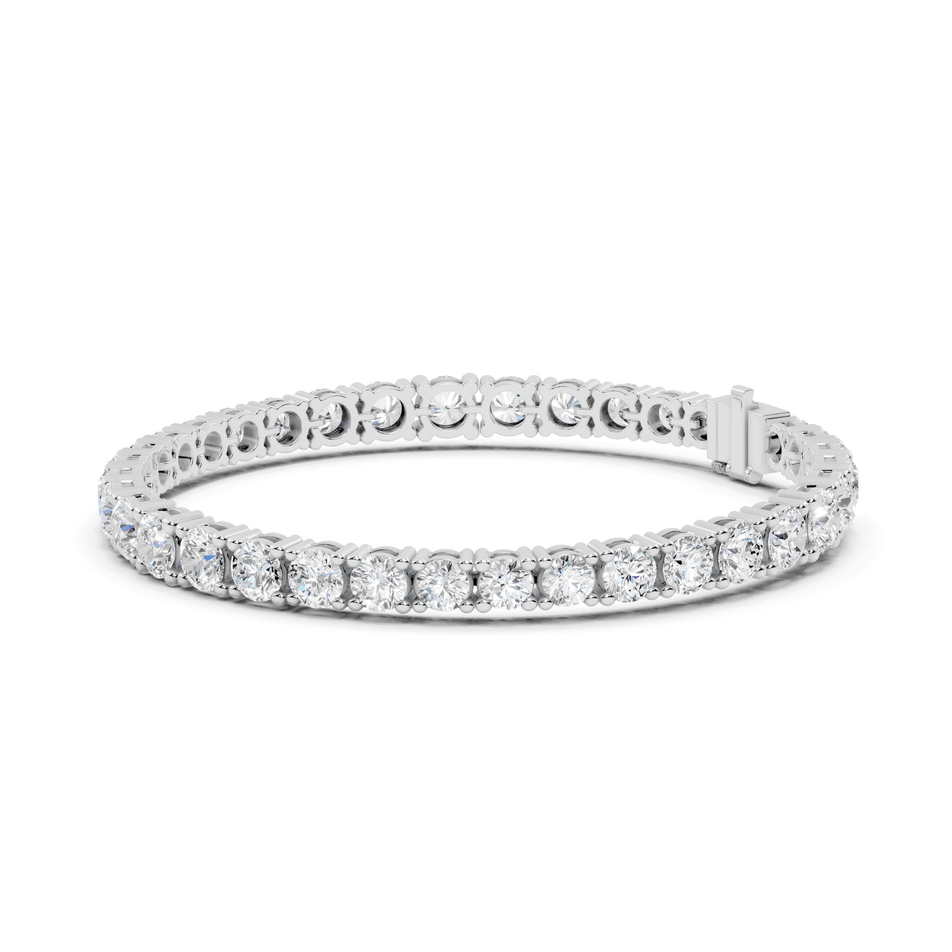 Round Tennis Lab Grown Diamond Bracelet