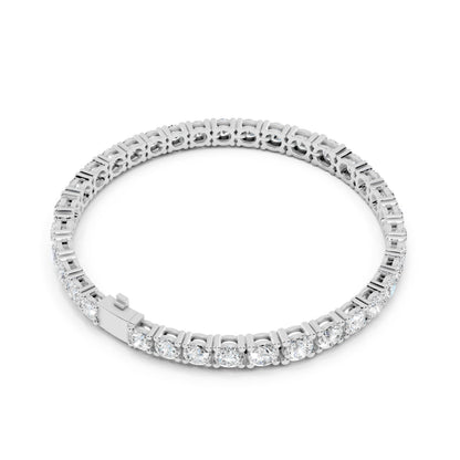 Round Tennis Lab Grown Diamond Bracelet