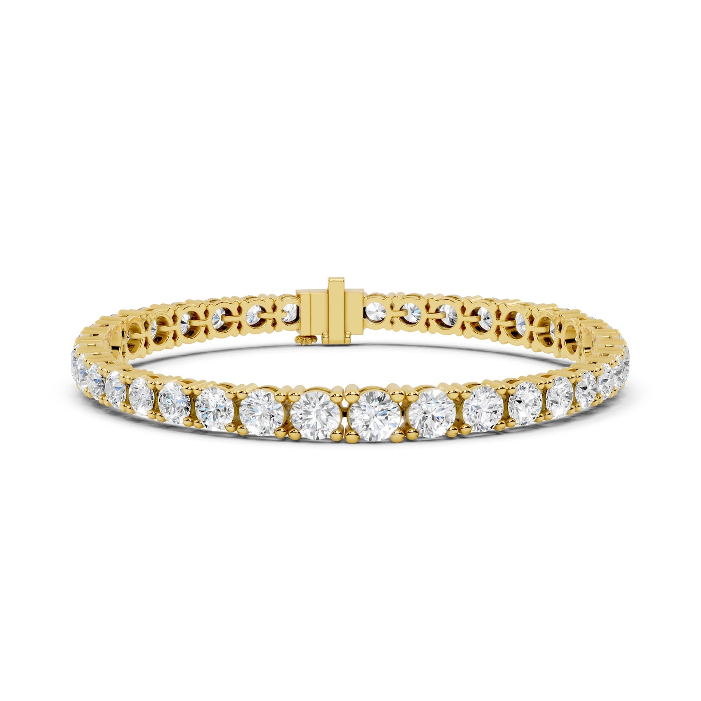 Round Tennis Lab Grown Diamond Bracelet