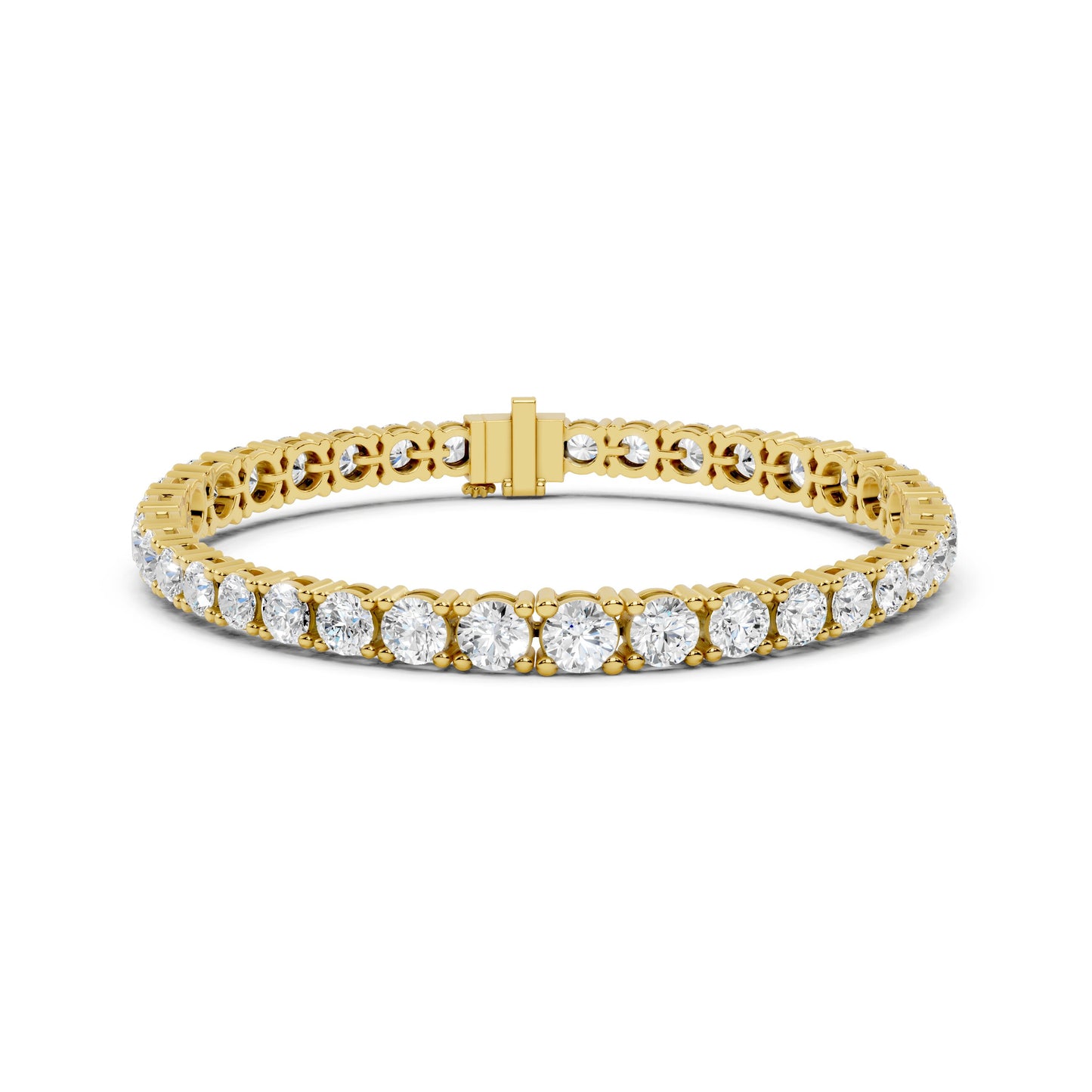 Round Tennis Lab Grown Diamond Bracelet
