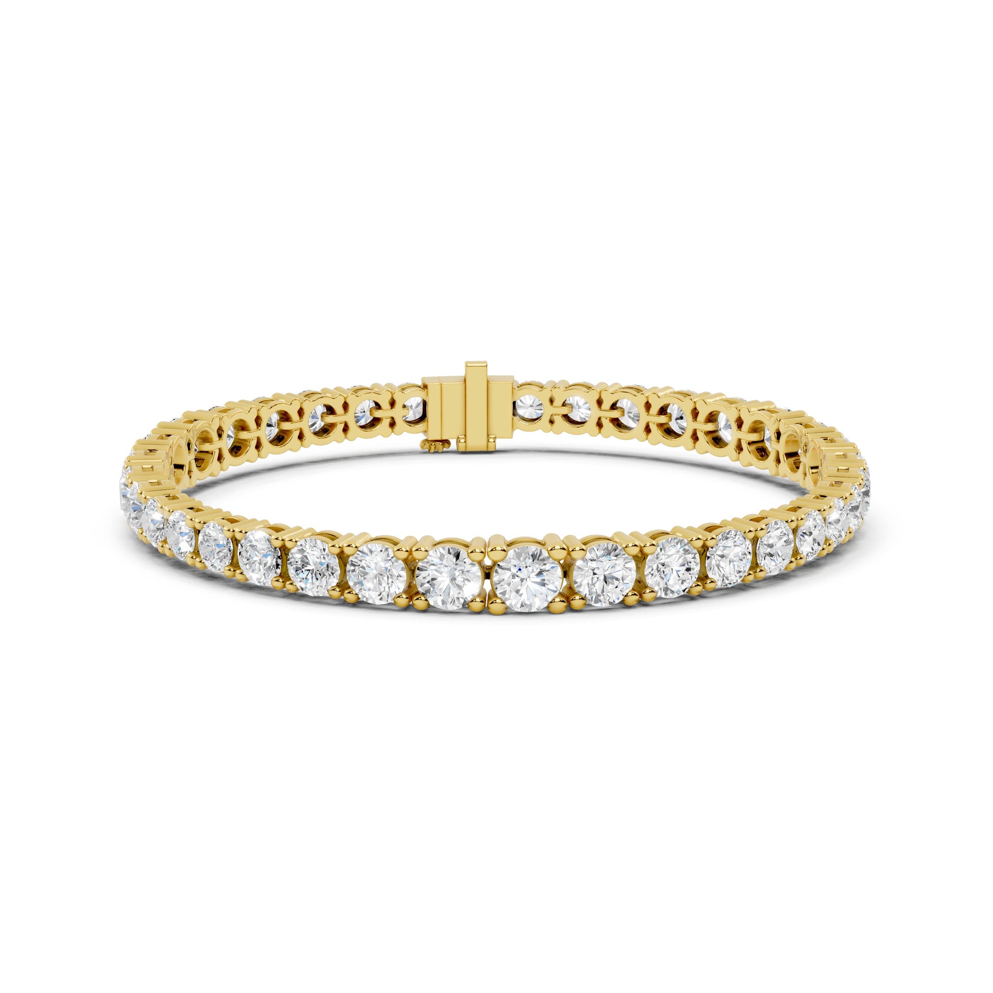 Round Tennis Lab Grown Diamond Bracelet