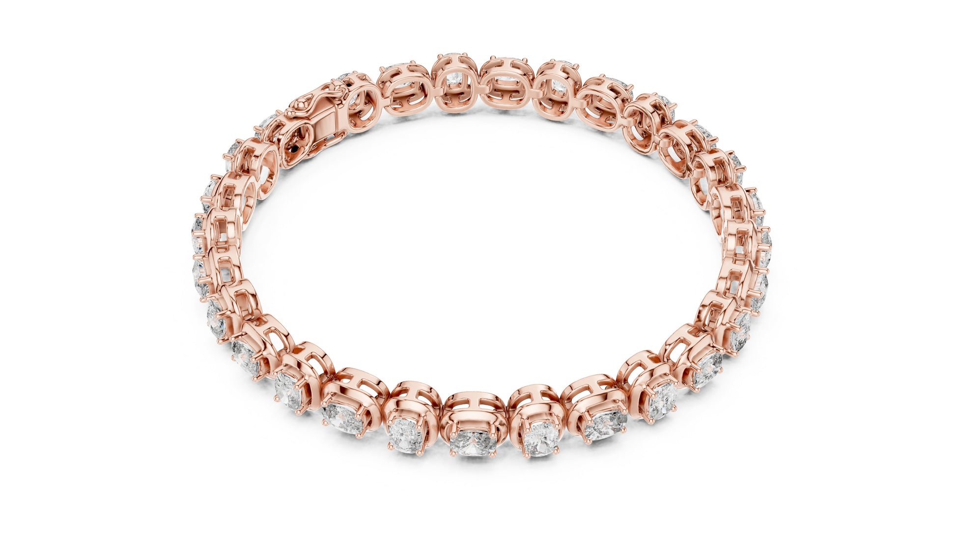 Round Tennis Lab Grown Diamond Bracelet