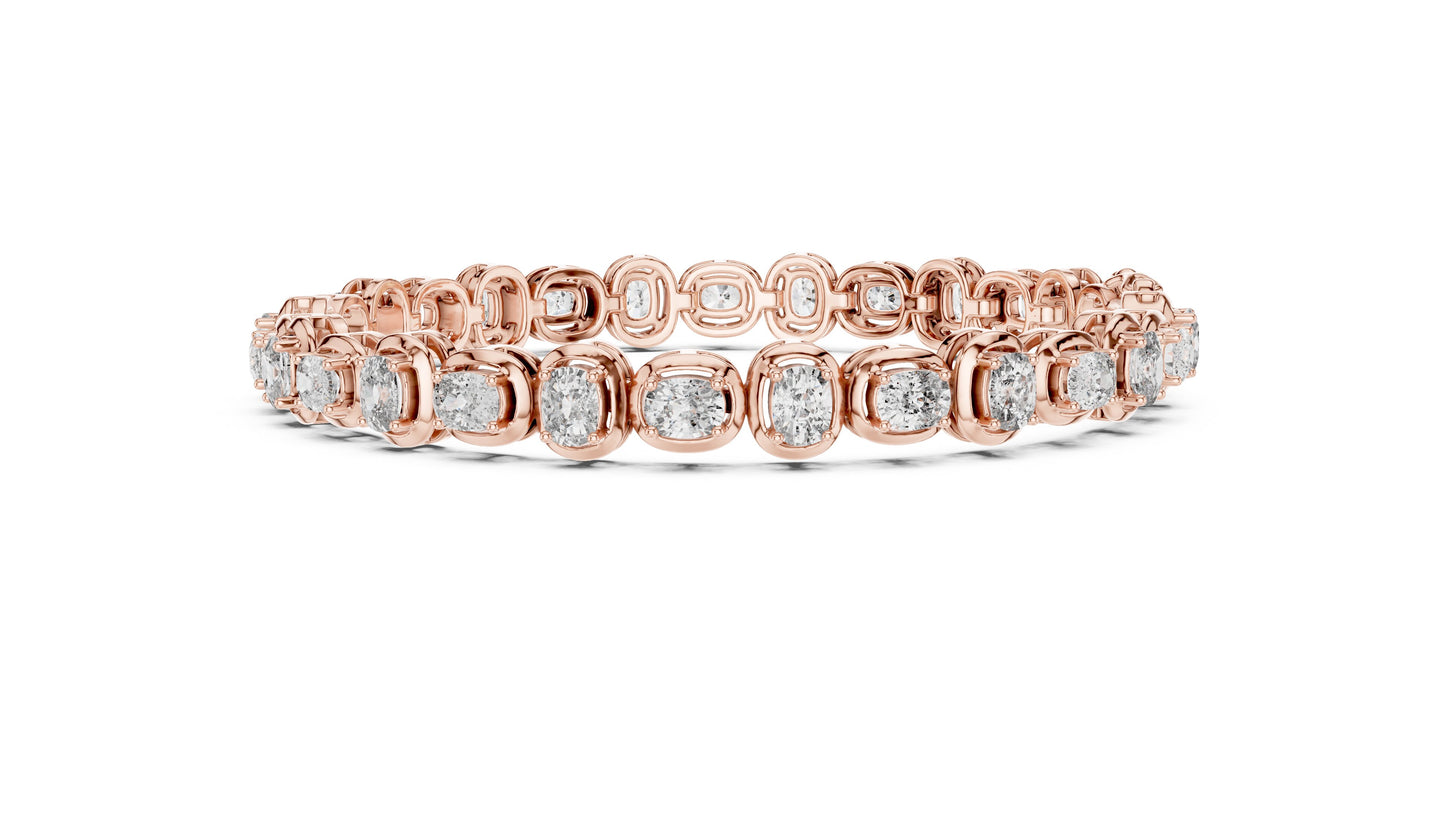 Round Tennis Lab Grown Diamond Bracelet