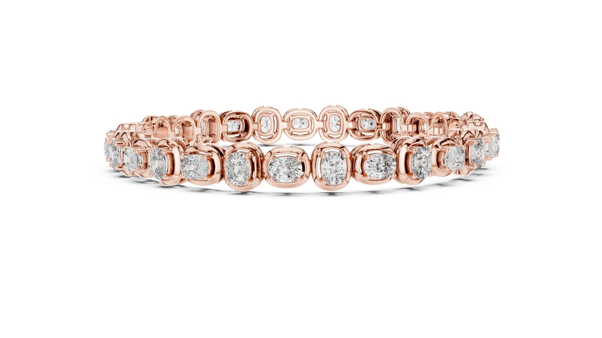 Round Tennis Lab Grown Diamond Bracelet