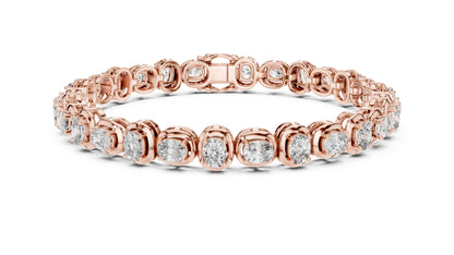 Round Tennis Lab Grown Diamond Bracelet