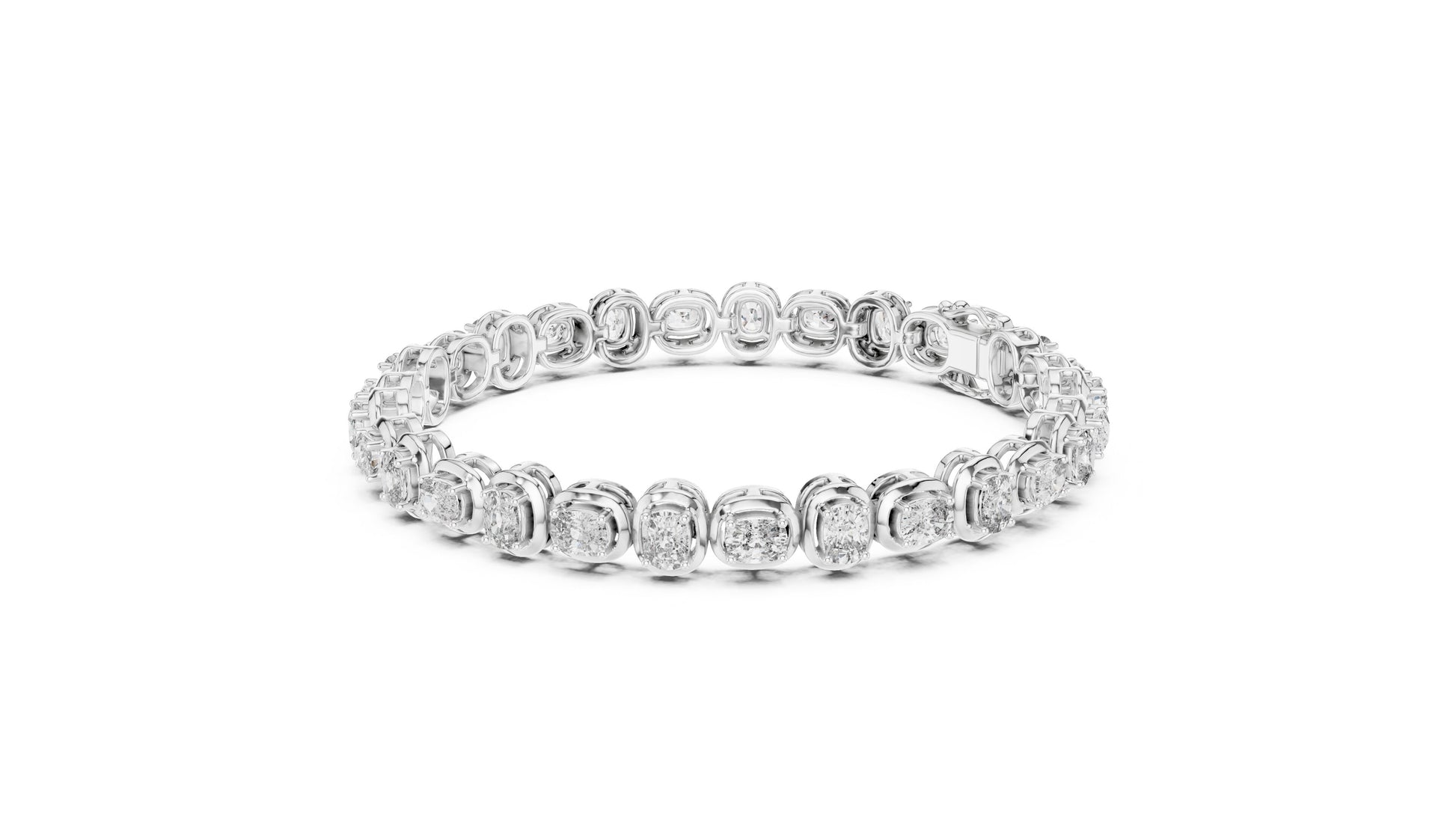 Round Tennis Lab Grown Diamond Bracelet