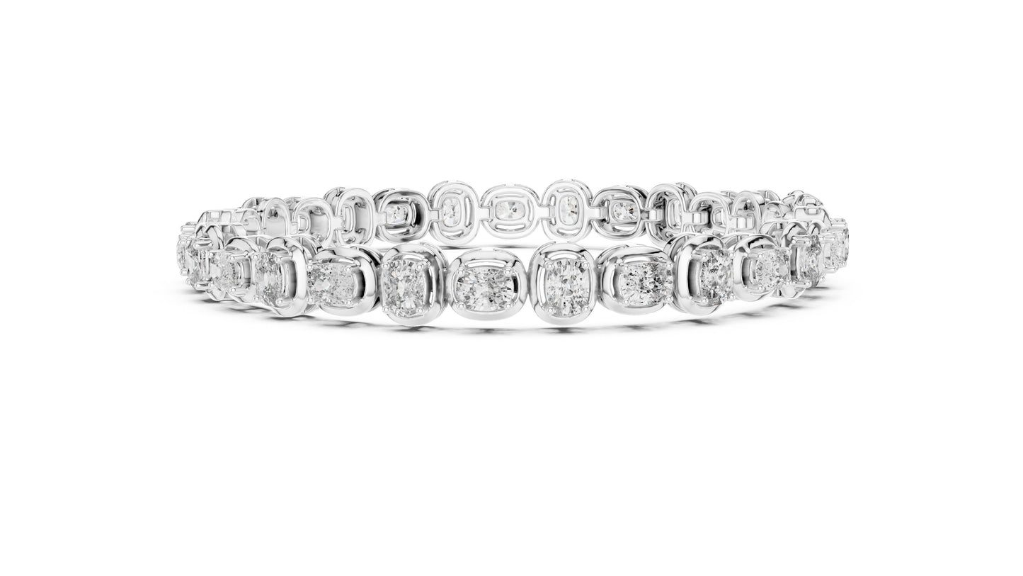 Round Tennis Lab Grown Diamond Bracelet