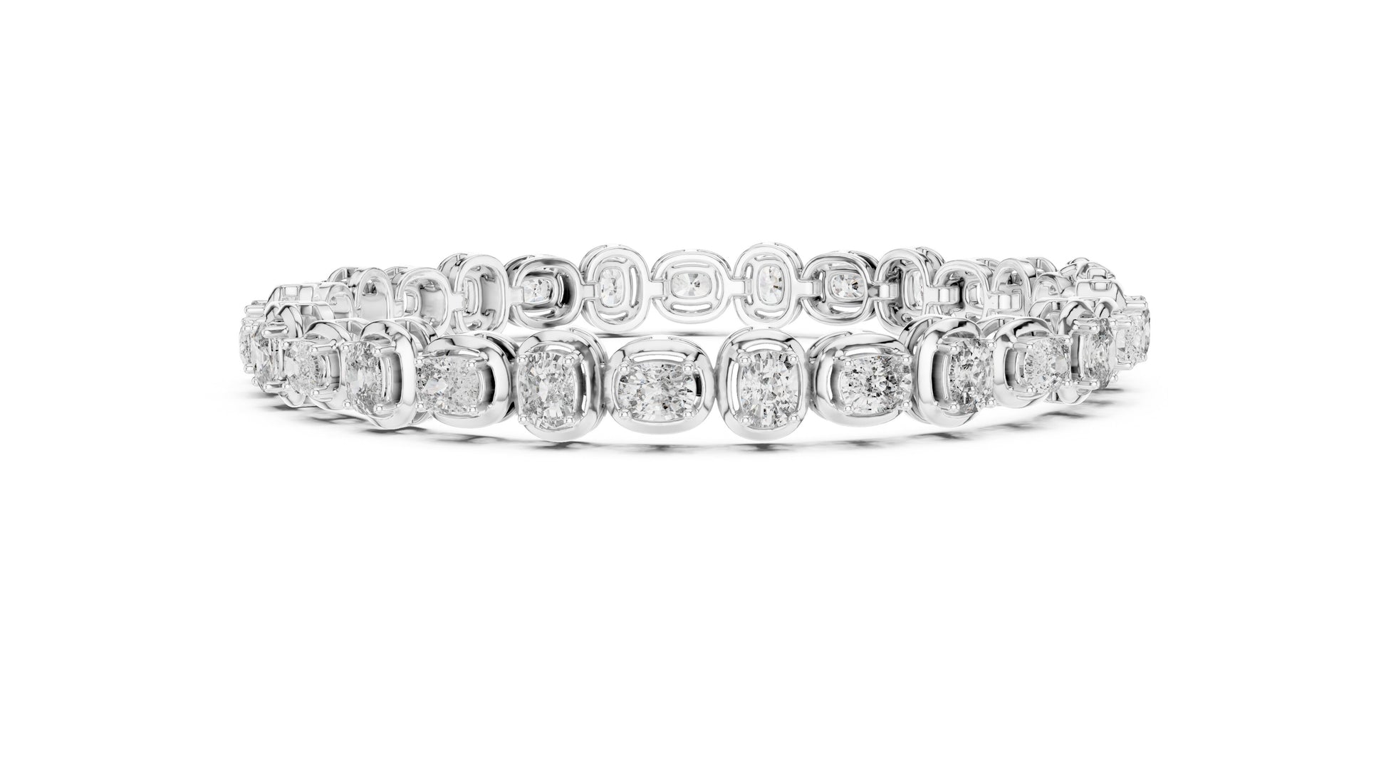 Round Tennis Lab Grown Diamond Bracelet