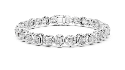 Round Tennis Lab Grown Diamond Bracelet