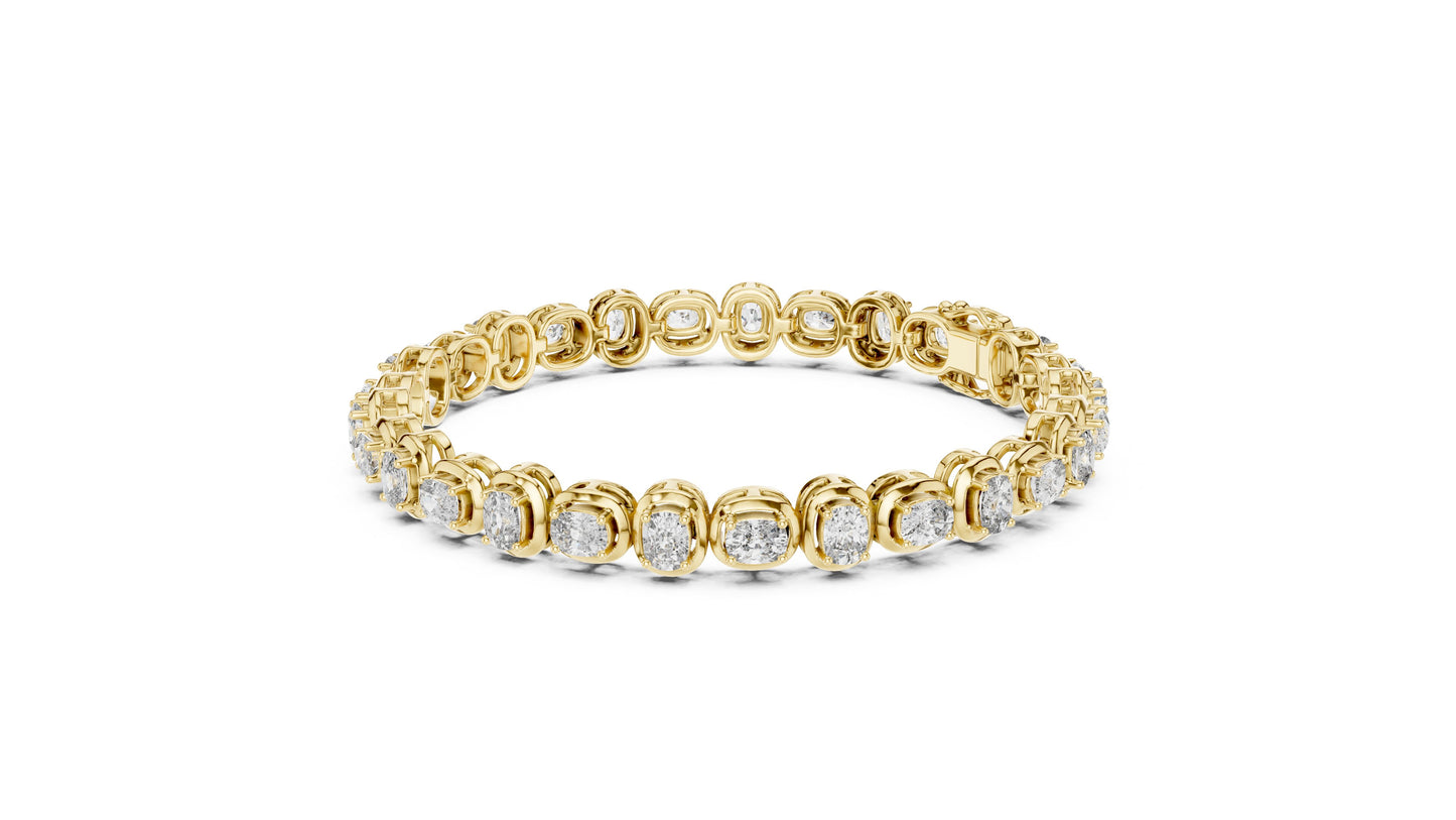 Round Tennis Lab Grown Diamond Bracelet