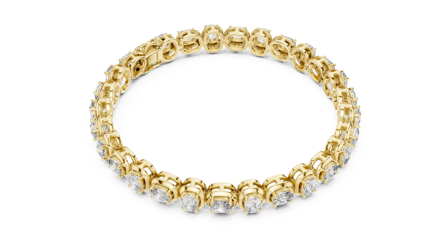 Round Tennis Lab Grown Diamond Bracelet