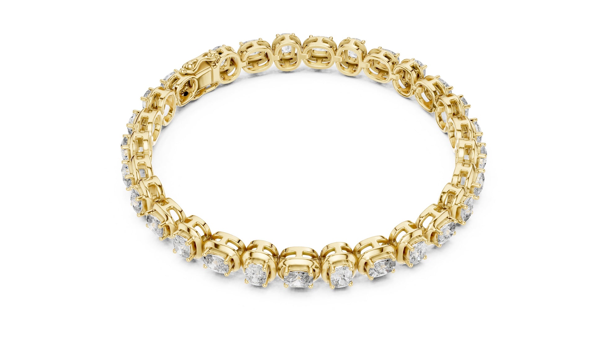 Round Tennis Lab Grown Diamond Bracelet