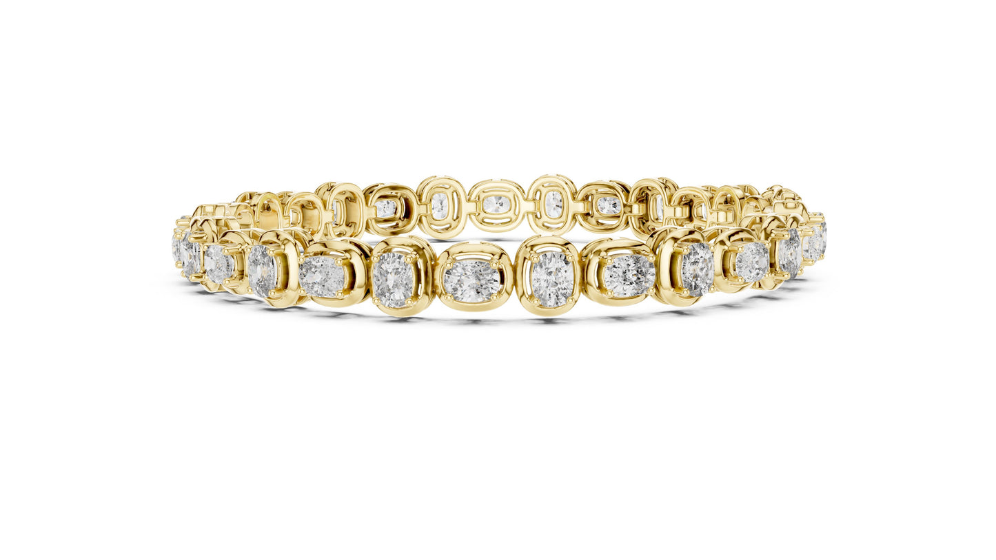Round Tennis Lab Grown Diamond Bracelet