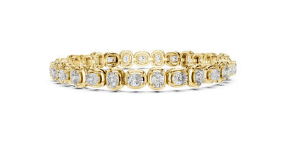 Round Tennis Lab Grown Diamond Bracelet
