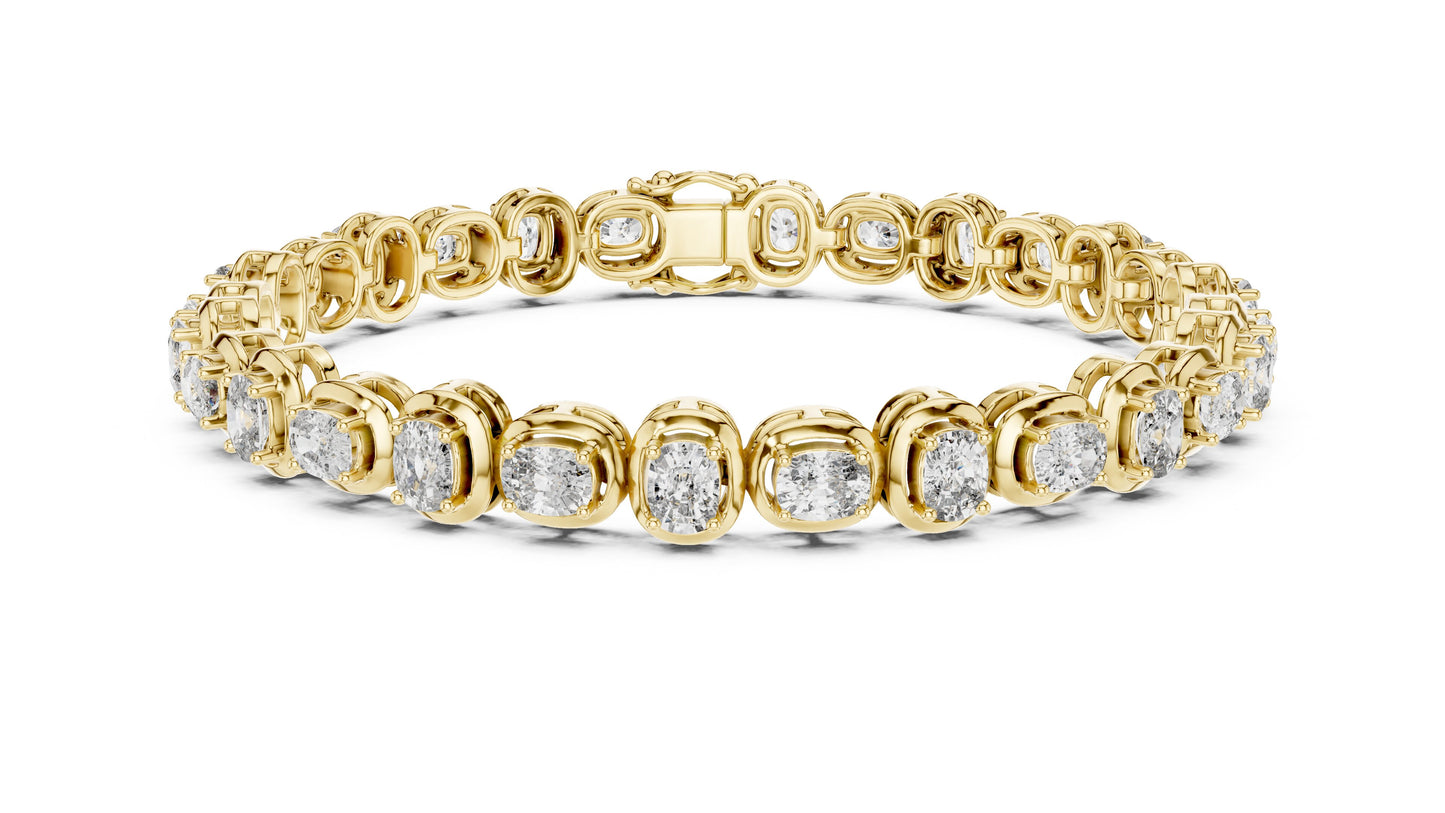 Round Tennis Lab Grown Diamond Bracelet
