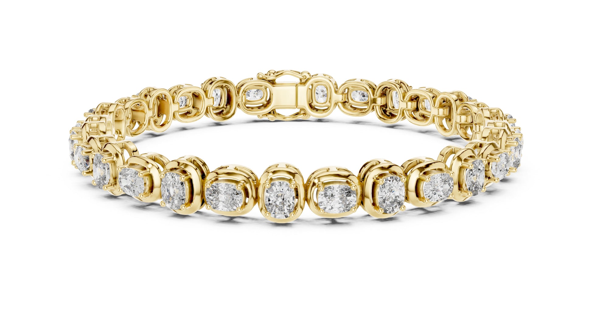 Round Tennis Lab Grown Diamond Bracelet