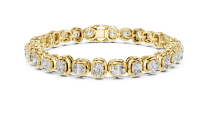 Round Tennis Lab Grown Diamond Bracelet