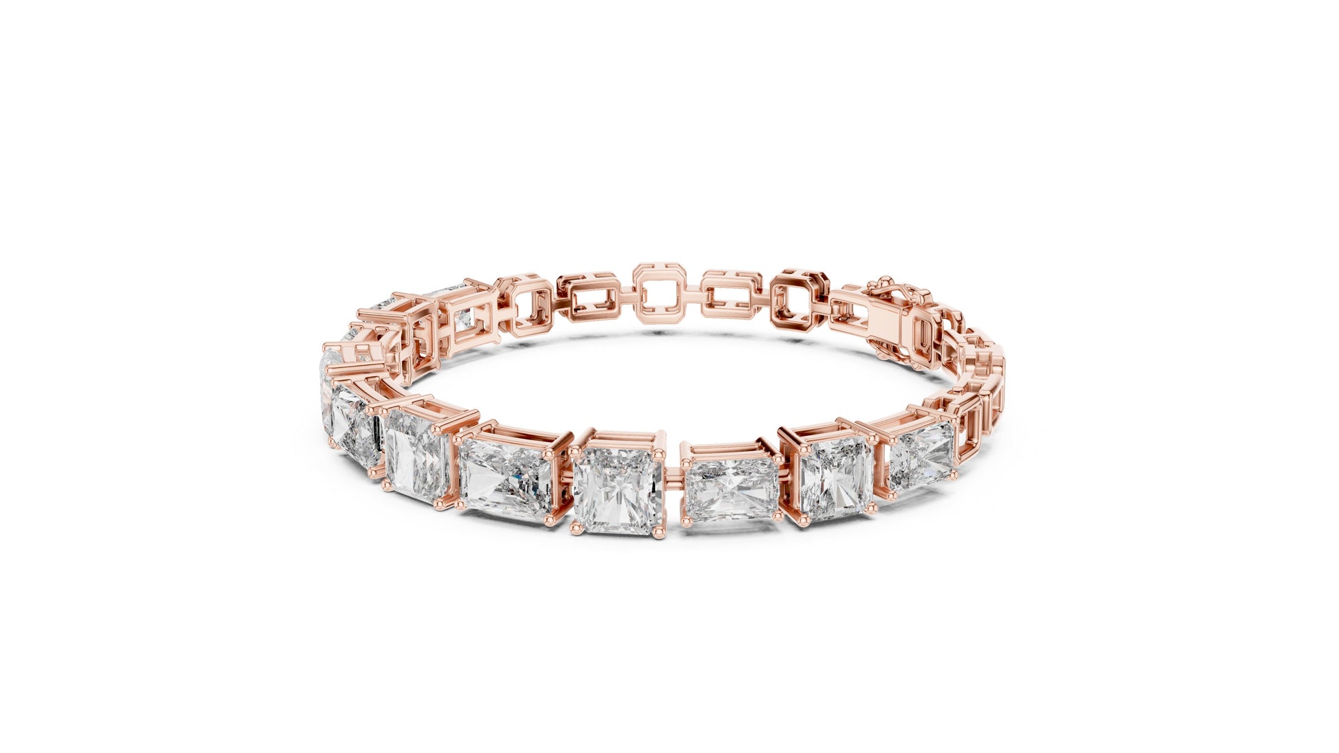 Emerald Tennis Lab Grown Diamond Bracelet