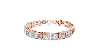 Emerald Tennis Lab Grown Diamond Bracelet