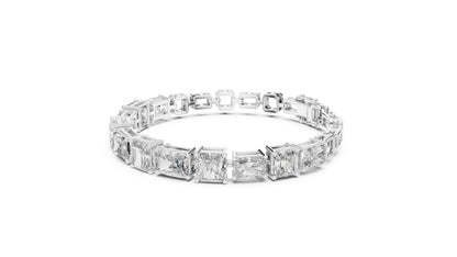 Emerald Tennis Lab Grown Diamond Bracelet