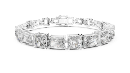 Emerald Tennis Lab Grown Diamond Bracelet