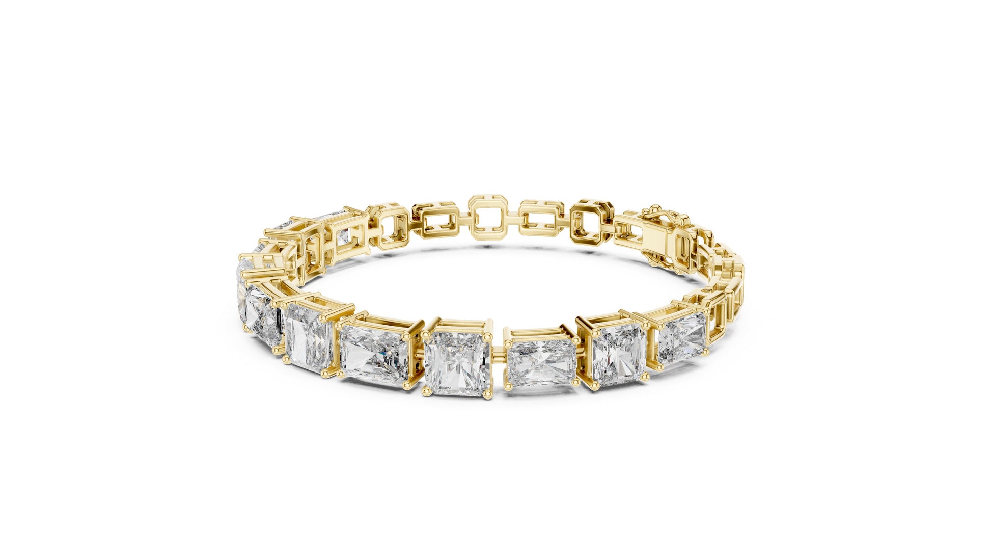 Emerald Tennis Lab Grown Diamond Bracelet