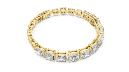 Emerald Tennis Lab Grown Diamond Bracelet
